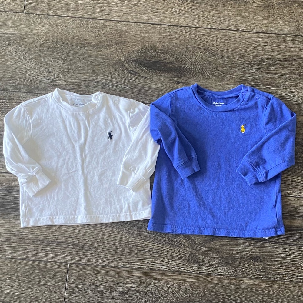 Long sleeve baby boy polo tees
